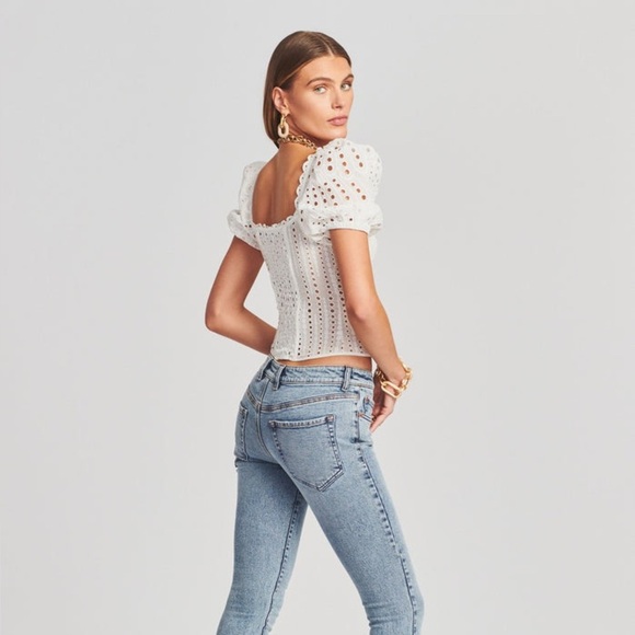 CHARO RUIZ IBIZA Ella Embroidered Corset Top (T3) - Picture 10 of 11